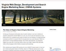 Tablet Screenshot of blog.ciniva.com